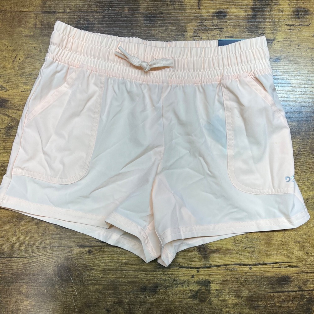 DSG Girls Mid Rise Shorts Relaxed Fit Pink Cotton/Polyester/Spandex Size M
